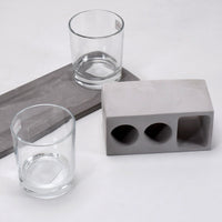 2 Wine Glasses & Marble Holder