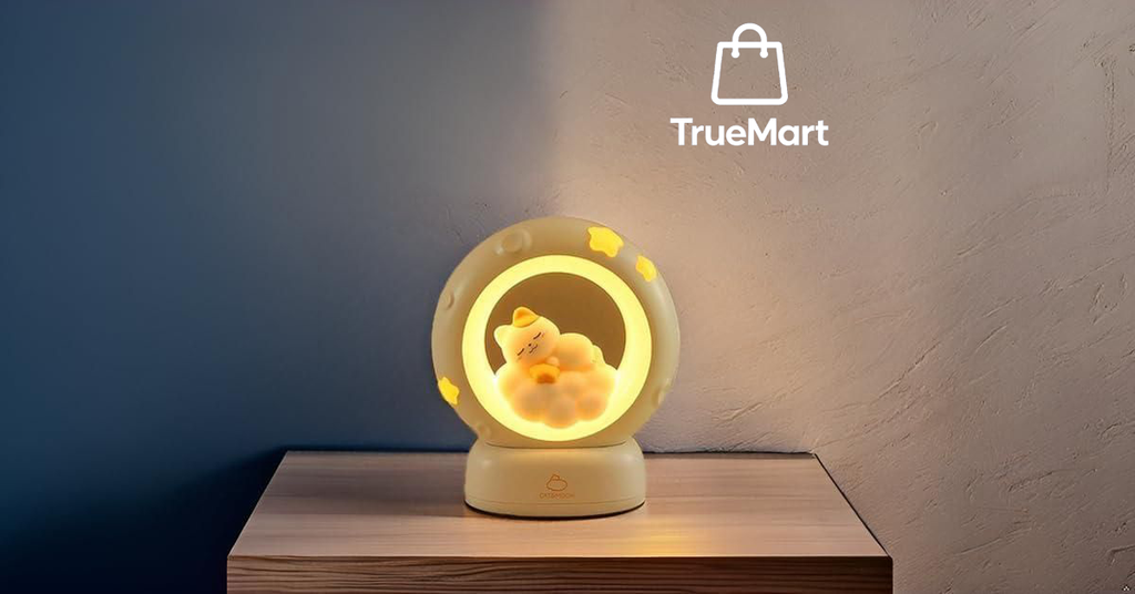 MoonGlow Stars Moon Night Lamp - Touch & 3 Modes