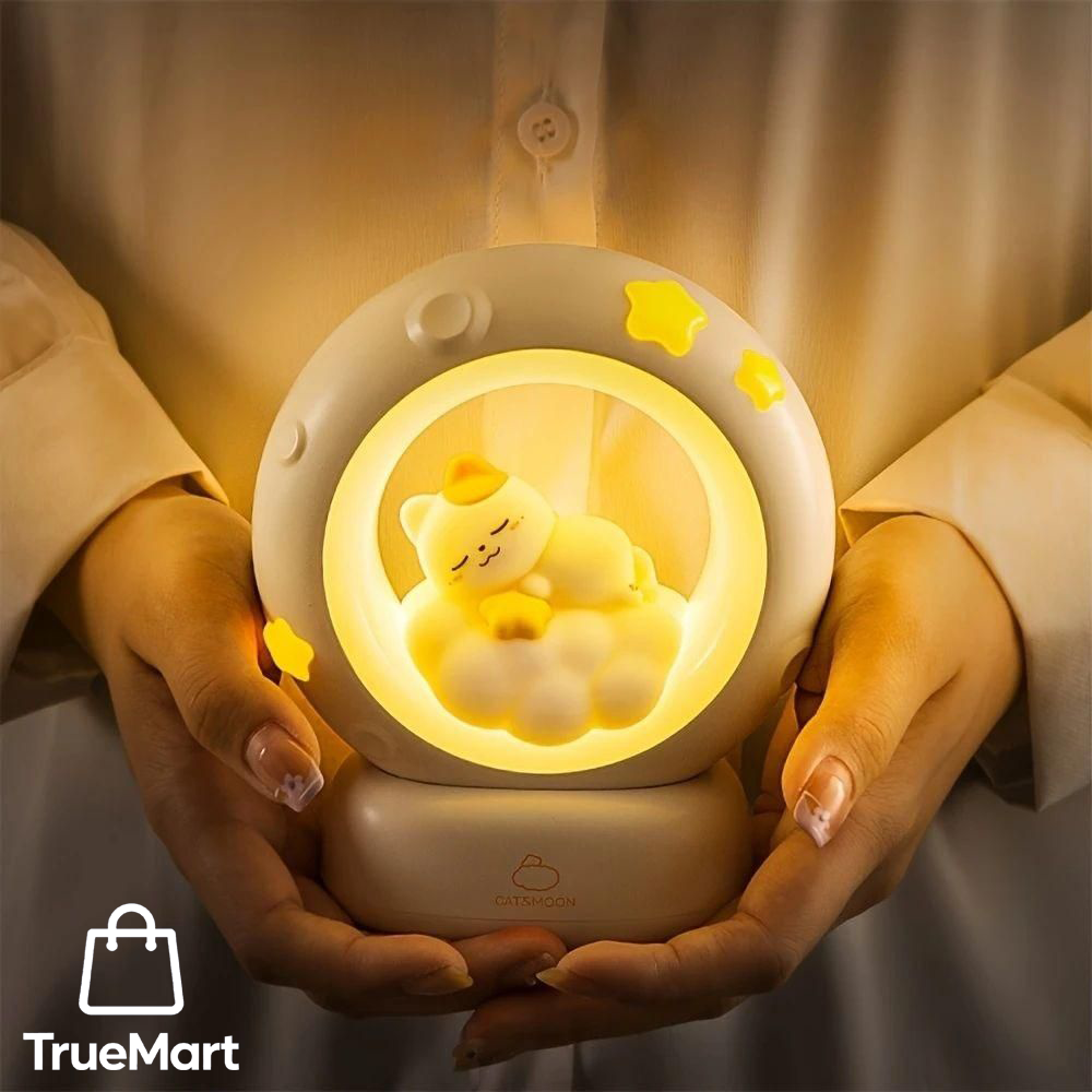 MoonGlow Stars Moon Night Lamp - Touch & 3 Modes