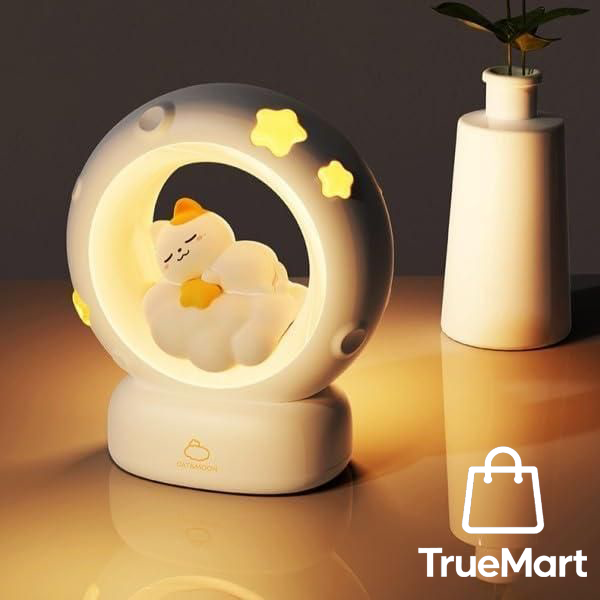 MoonGlow Stars Moon Night Lamp - Touch & 3 Modes